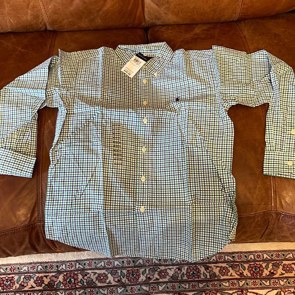 Ralph Lauren Blake Broadcloth Tat Button Down